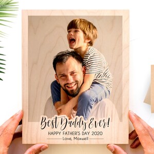 Fathers Day Picture Frame, Personalized Father Day Gift, First Fathers Day, Best Dad Ever, Custom Gift For Him, Dad Gift, Father Photo Gift