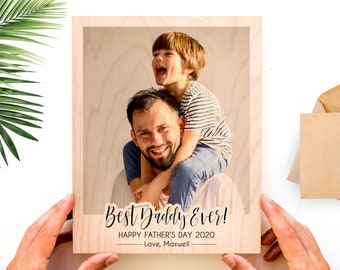 Fathers Day Picture Frame, Personalized Father Day Gift, First Fathers Day, Best Dad Ever, Custom Gift For Him, Dad Gift, Father Photo Gift