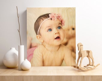 Photo On Wood, Mothers Day Gift, Wooden Photo Frames, Wood Frame, Wood Prints, Pictures on Wood, Wood Photo Prints, Photo to Wood Picture