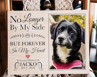 Dog Memorial Frame, Dog Loss Gift, Print On Wood, Pet Memorial, Pet Loss Gift, Dog Memorial Gift Ideas, Dog Photo Memorial, Pet Loss Frame