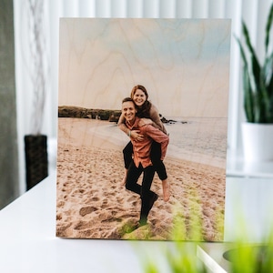Custom Photo On Wood, Wood Picture Frames, Custom Wood Photo Gift, Picture On Wood, Picture On Wood Art, 5th Wedding Anniversary,