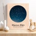 Baptism Gift for Godson or Goddaughter, Constellation Baby gift, Personalized Star map by date, Celestial Kids room Decor, Galaxy Nursery 
