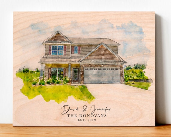 personalised House Warming Gift New Home Wooden First House Wedding LARGE