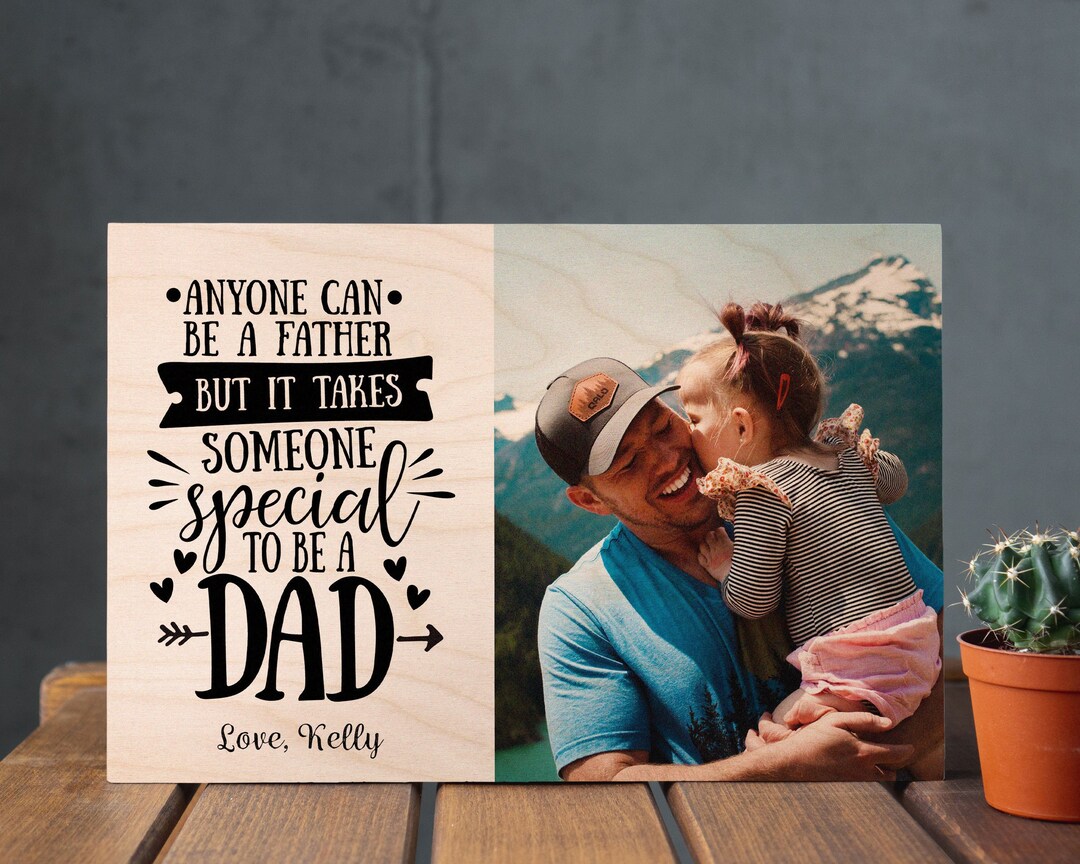 Personalized Fathers Day Gift Frame With Quote New Dad Gifts for Dad ...