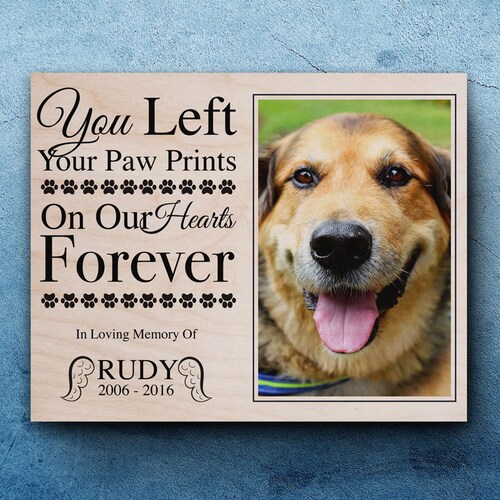 Pet Sympathy Gift Pet Loss Frame Dog Memorial Cat Memorial Etsy Canada