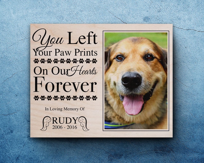 Pet Memorial Frame Loss Gifts Dog Sympathy Image 0