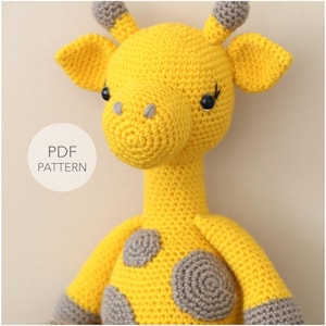 Crochet Amigurumi Giraffe PATTERN ONLY, Graceful Gemma Giraffe, pdf Amigurumi Stuffed Toy Pattern, English Only image 1