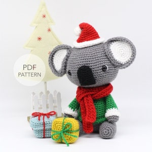 Crochet Christmas Koala Amigurumi Pattern: Alfie Toy (PDF Pattern)