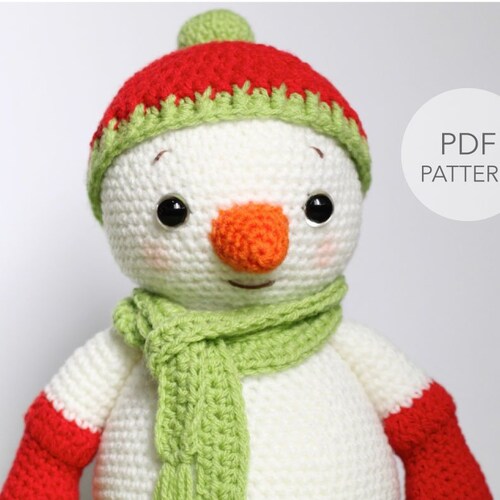 small stuffed snowman