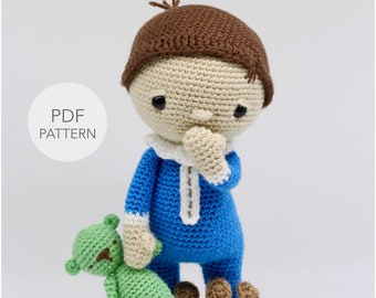 Crochet Amigurumi Doll Pattern: Sleepy Coby & Teddy (PDF)