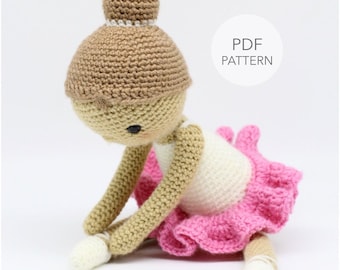 Crochet Amigurumi Ballerina Doll Pattern: Mia (PDF Pattern)