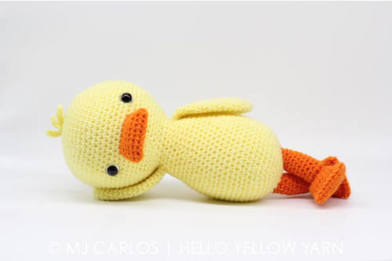 Crochet Amigurumi Duck PATTERN ONLY, Quigley The Duck, pdf Stuffed Animal Toy Pattern, English Only image 6