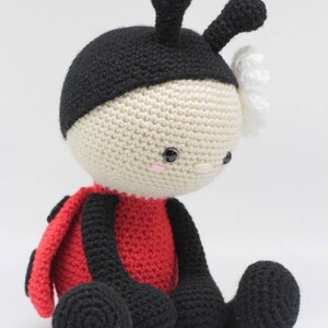 Crochet Amigurumi Ladybug PATTERN ONLY, Jadybug, pdf Stuffed Animal Toy Pattern, English Only image 7