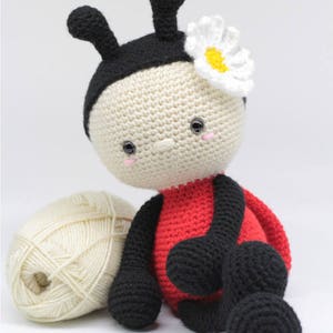 Crochet Amigurumi Ladybug PATTERN ONLY, Jadybug, pdf Stuffed Animal Toy Pattern, English Only image 3