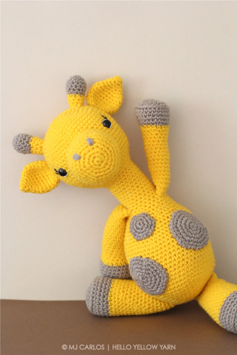 Crochet Amigurumi Giraffe PATTERN ONLY, Graceful Gemma Giraffe, pdf Amigurumi Stuffed Toy Pattern, English Only image 4