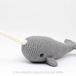 Crochet Amigurumi Whale and Narwhal PATTERN ONLY, Barney and Nina pdf Stuffed Animal Toy Pattern ENGLISH only image 8