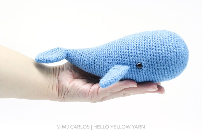 Crochet Amigurumi Whale and Narwhal PATTERN ONLY, Barney and Nina pdf Stuffed Animal Toy Pattern ENGLISH only image 5