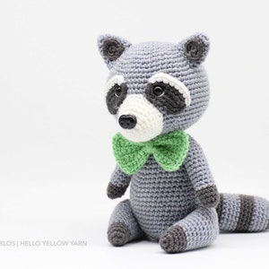 Crochet Amigurumi Raccoon, PATTERN ONLY, Rosita and Robbie, pdf Stuffed Animal Toy Pattern, English Only image 7