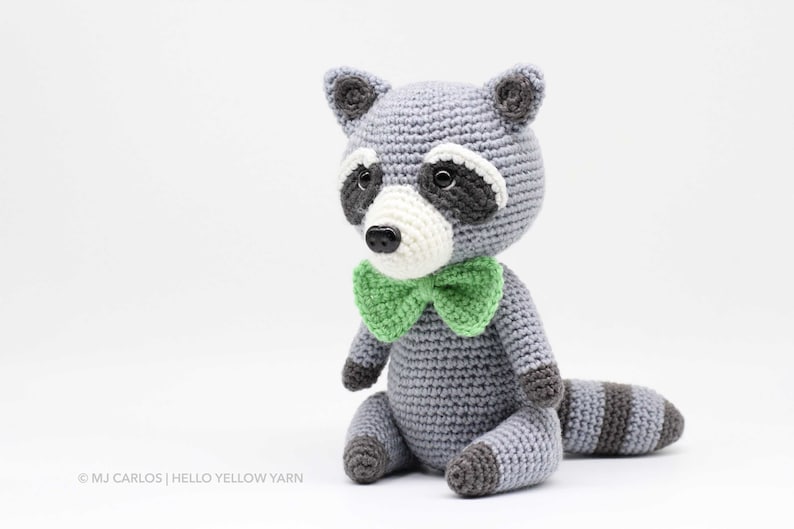 Crochet Amigurumi Raccoon, PATTERN ONLY, Rosita and Robbie, pdf Stuffed Animal Toy Pattern, English Only image 7