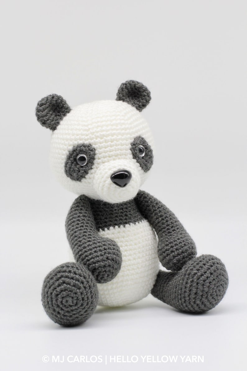 Crochet Amigurumi Panda, PATTERN ONLY, Boo the Panda, pdf Stuffed Animal Toy Pattern, English Only image 2