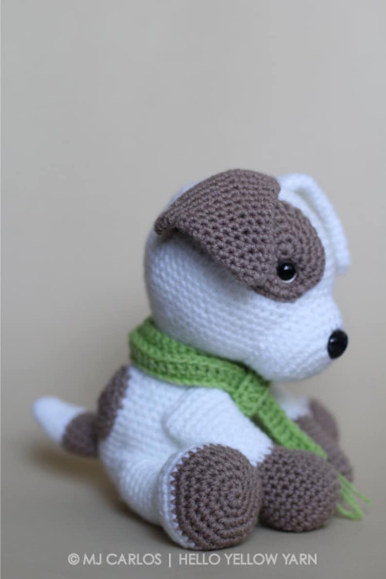 Crochet Amigurumi Puppy Dog PATTERN ONLY, Jack Pup, pdf Stuffed Animal Toy Pattern, English Only image 3