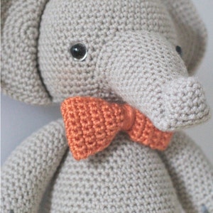 Crochet Amigurumi Elephant PATTERN ONLY, Professor Elbert, pdf Amigurumi Stuffed Toy Pattern, English Only image 3