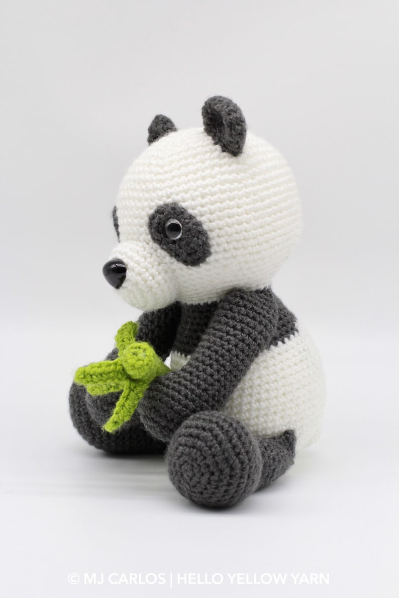 Crochet Amigurumi Panda, PATTERN ONLY, Boo the Panda, pdf Stuffed Animal Toy Pattern, English Only image 7