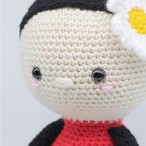 Crochet Amigurumi Ladybug PATTERN ONLY, Jadybug, pdf Stuffed Animal Toy Pattern, English Only image 4