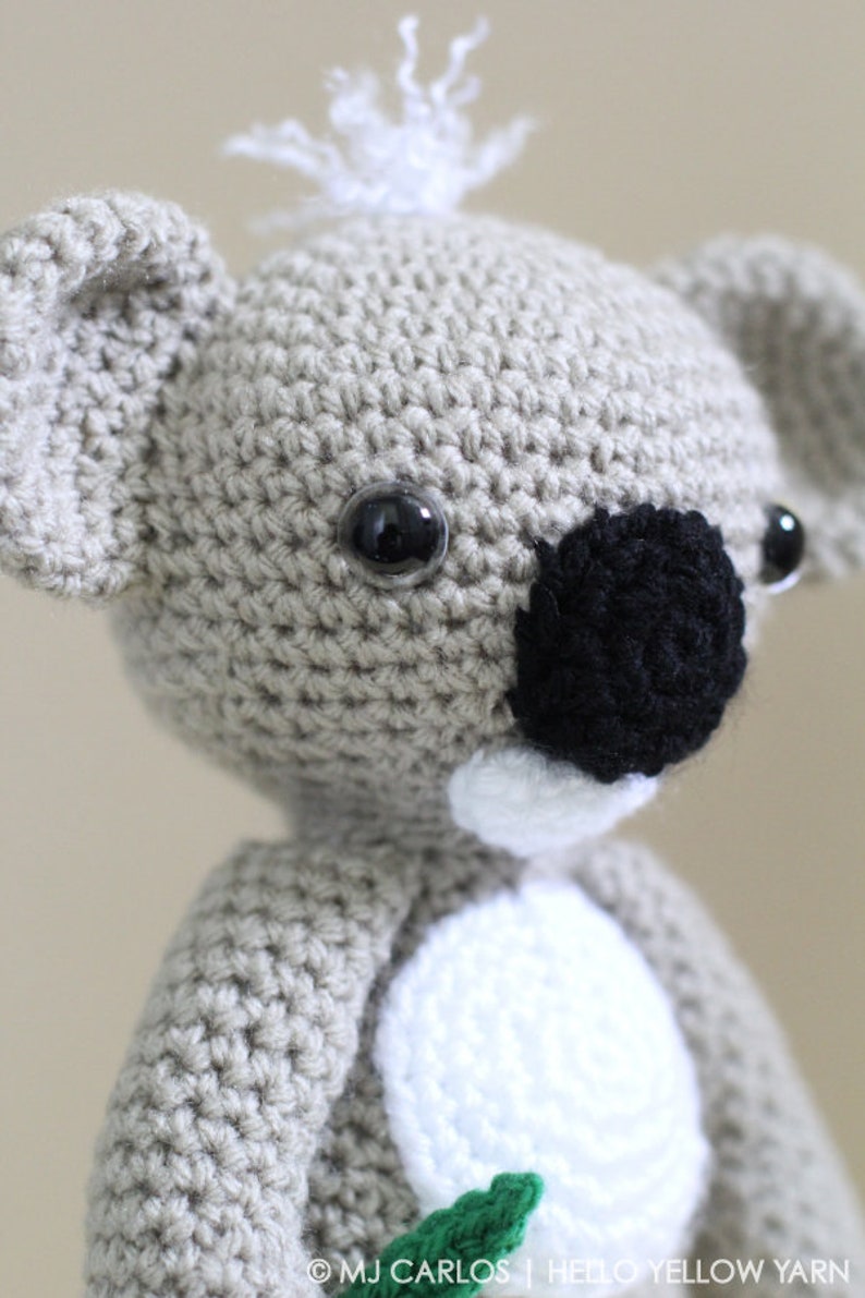 Crochet Amigurumi Koala PATTERN ONLY, KC Koala Cute Amigurumi, pdf Stuffed Animal Toy Pattern, English Only image 4