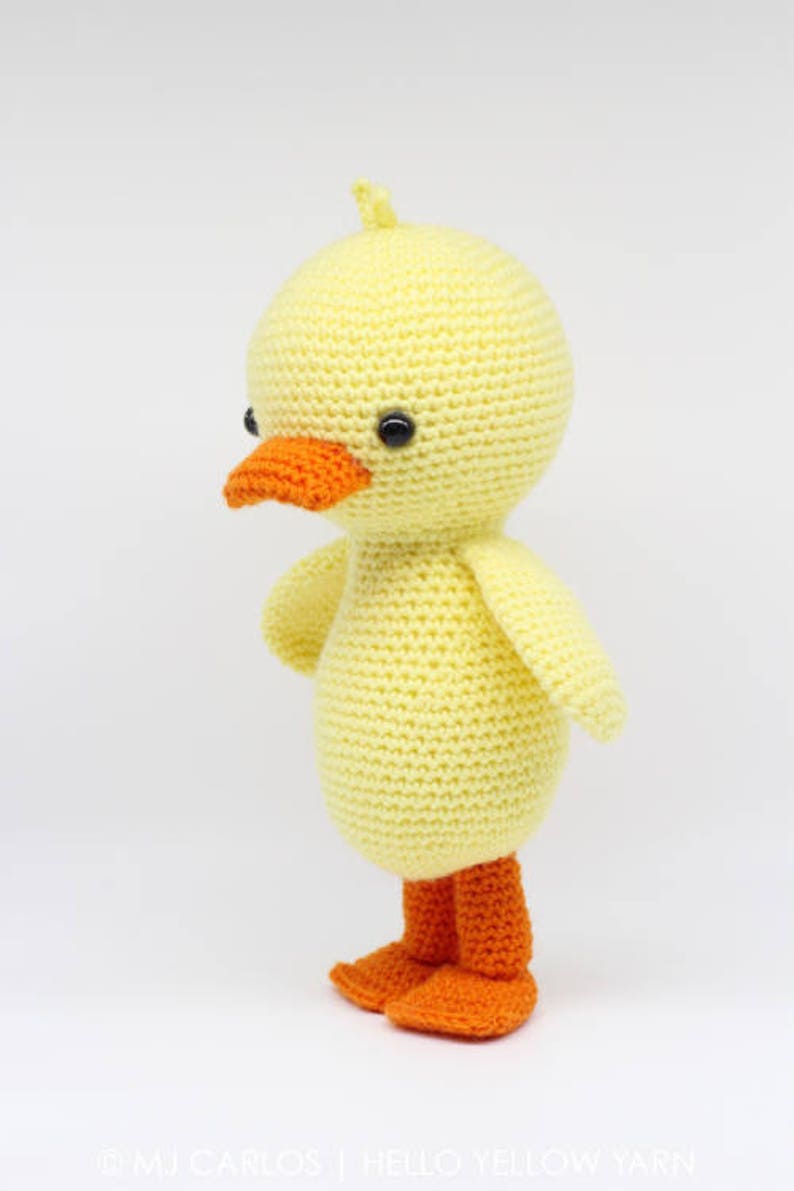 Crochet Amigurumi Duck PATTERN ONLY, Quigley The Duck, pdf Stuffed Animal Toy Pattern, English Only image 2