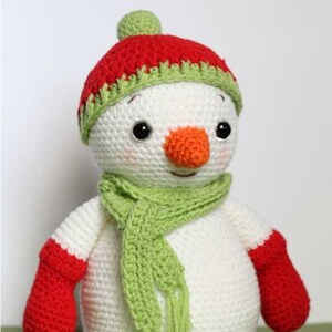 Crochet Amigurumi Snowman Pattern: Happy Christmas Stuffed Toy (PDF) image 2