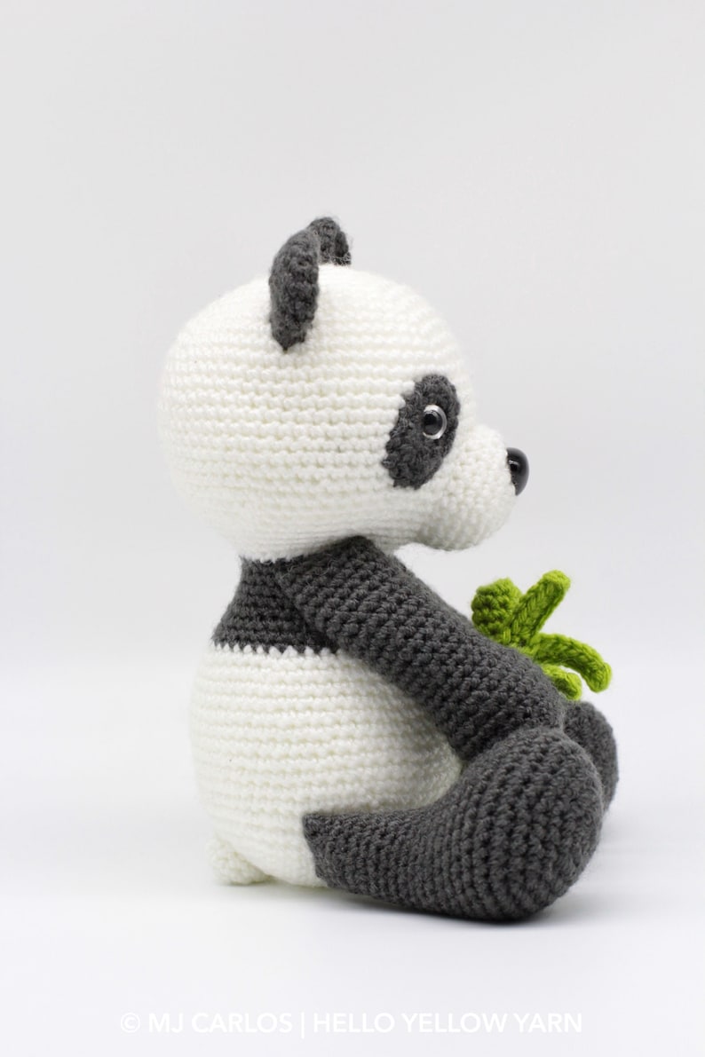 Crochet Amigurumi Panda, PATTERN ONLY, Boo the Panda, pdf Stuffed Animal Toy Pattern, English Only image 4