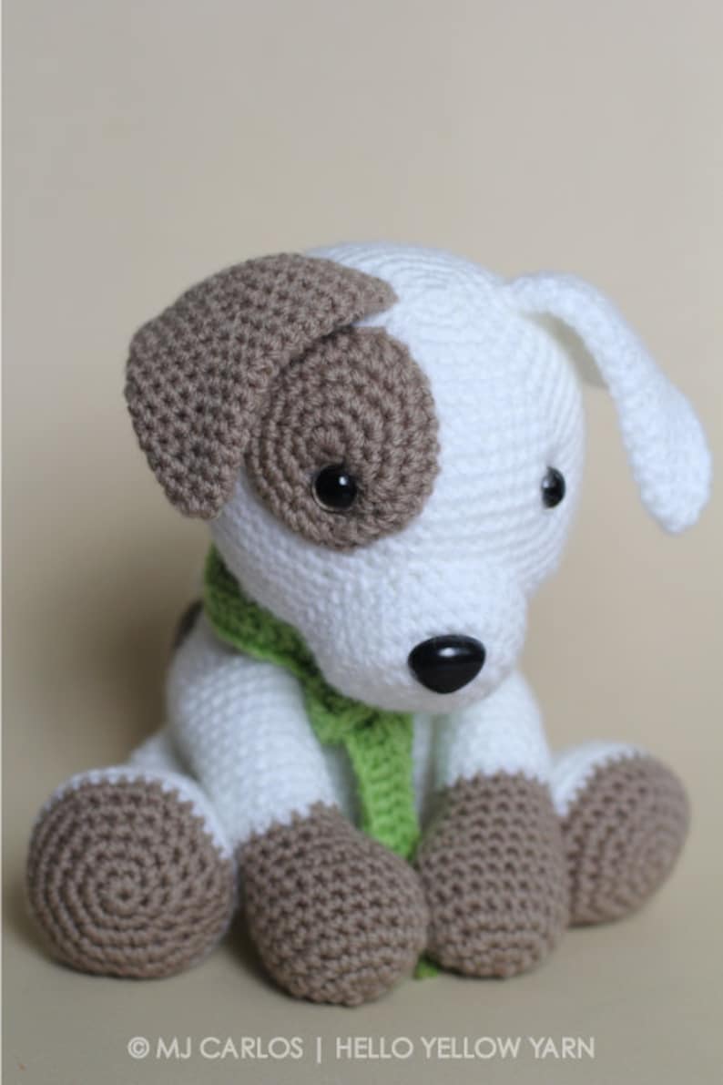 Crochet Amigurumi Puppy Dog PATTERN ONLY, Jack Pup, pdf Stuffed Animal Toy Pattern, English Only image 2