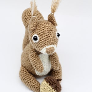 Crochet Amigurumi Squirrel, PATTERN ONLY, Chester, pdf Stuffed Animal Toy Pattern, ENGLISH only image 4