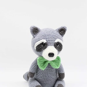 Crochet Amigurumi Raccoon, PATTERN ONLY, Rosita and Robbie, pdf Stuffed Animal Toy Pattern, English Only image 6