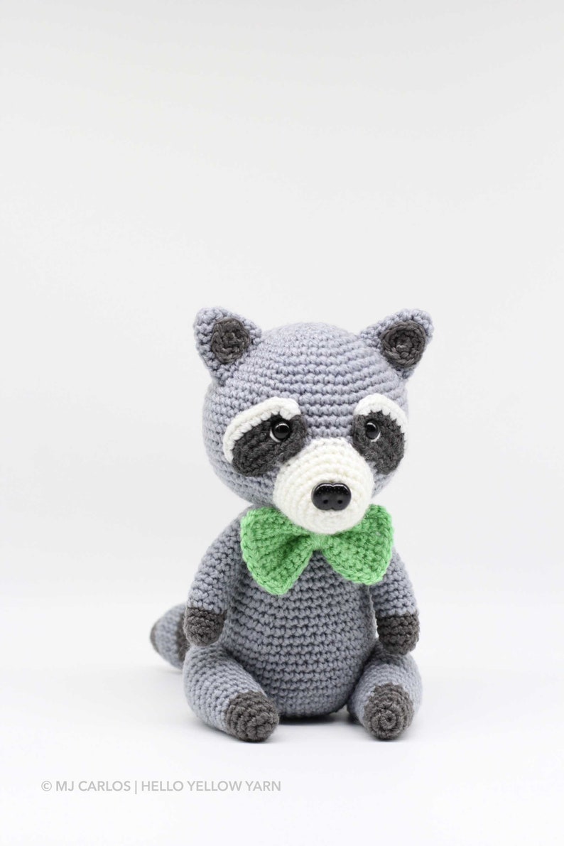 Crochet Amigurumi Raccoon, PATTERN ONLY, Rosita and Robbie, pdf Stuffed Animal Toy Pattern, English Only image 6