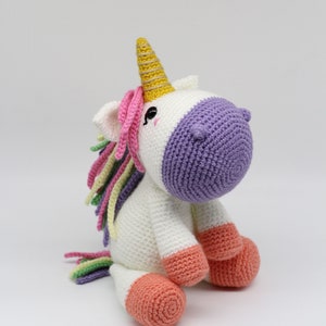 Crochet Amigurumi Unicorn, PATTERN ONLY, Charmy, pdf Stuffed Animal Toy Pattern, English ONLY image 8