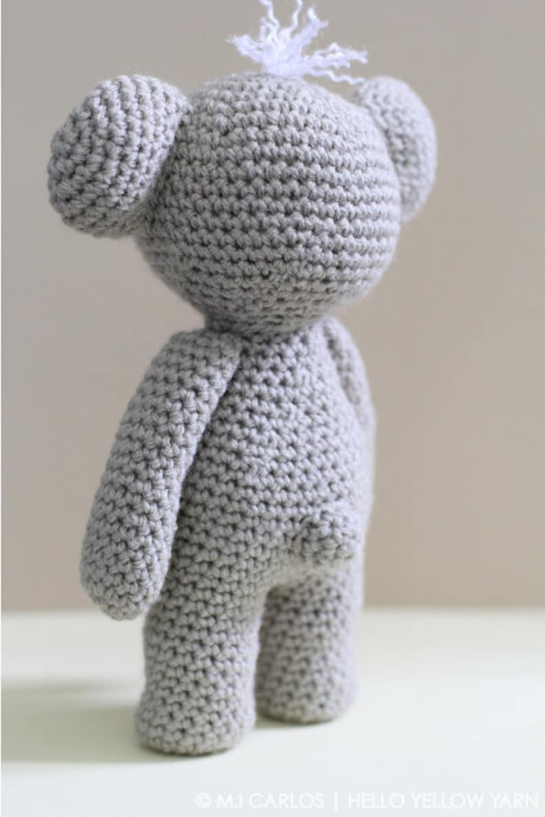 SOLO MODELLO Koala Amigurumi all'uncinetto, Amigurumi carino Koala KC, modello di peluche in pdf, solo in inglese immagine 3