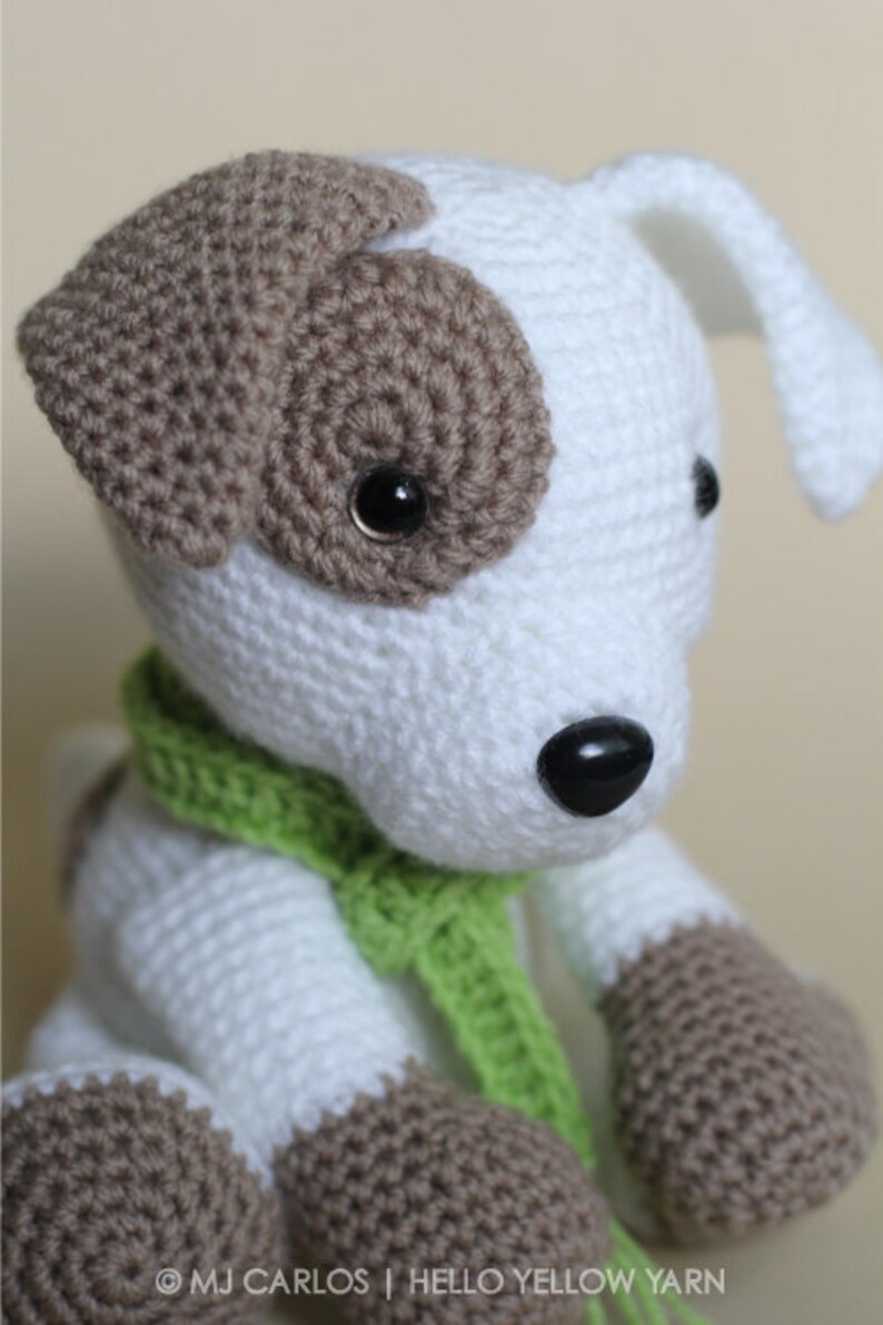 Crochet Amigurumi Puppy Dog PATTERN ONLY, Jack Pup, pdf Stuffed Animal Toy Pattern, English Only image 4