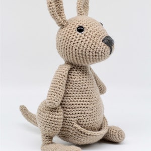 Crochet Amigurumi Kangaroo and Joey PATTERN ONLY, Mama Jill and Little Joey, pdf Stuffed Animal Toy Pattern, English Only image 5