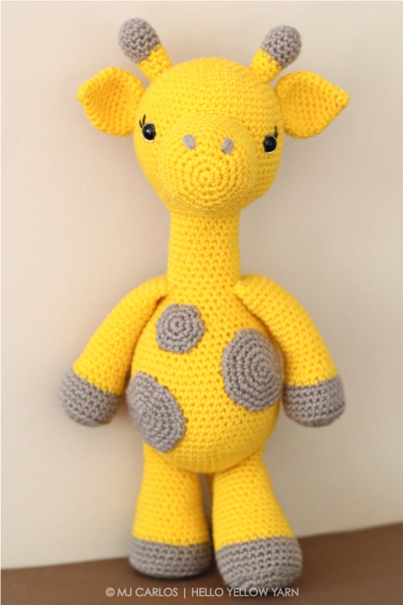 Crochet Amigurumi Giraffe PATTERN ONLY, Graceful Gemma Giraffe, pdf Amigurumi Stuffed Toy Pattern, English Only image 2