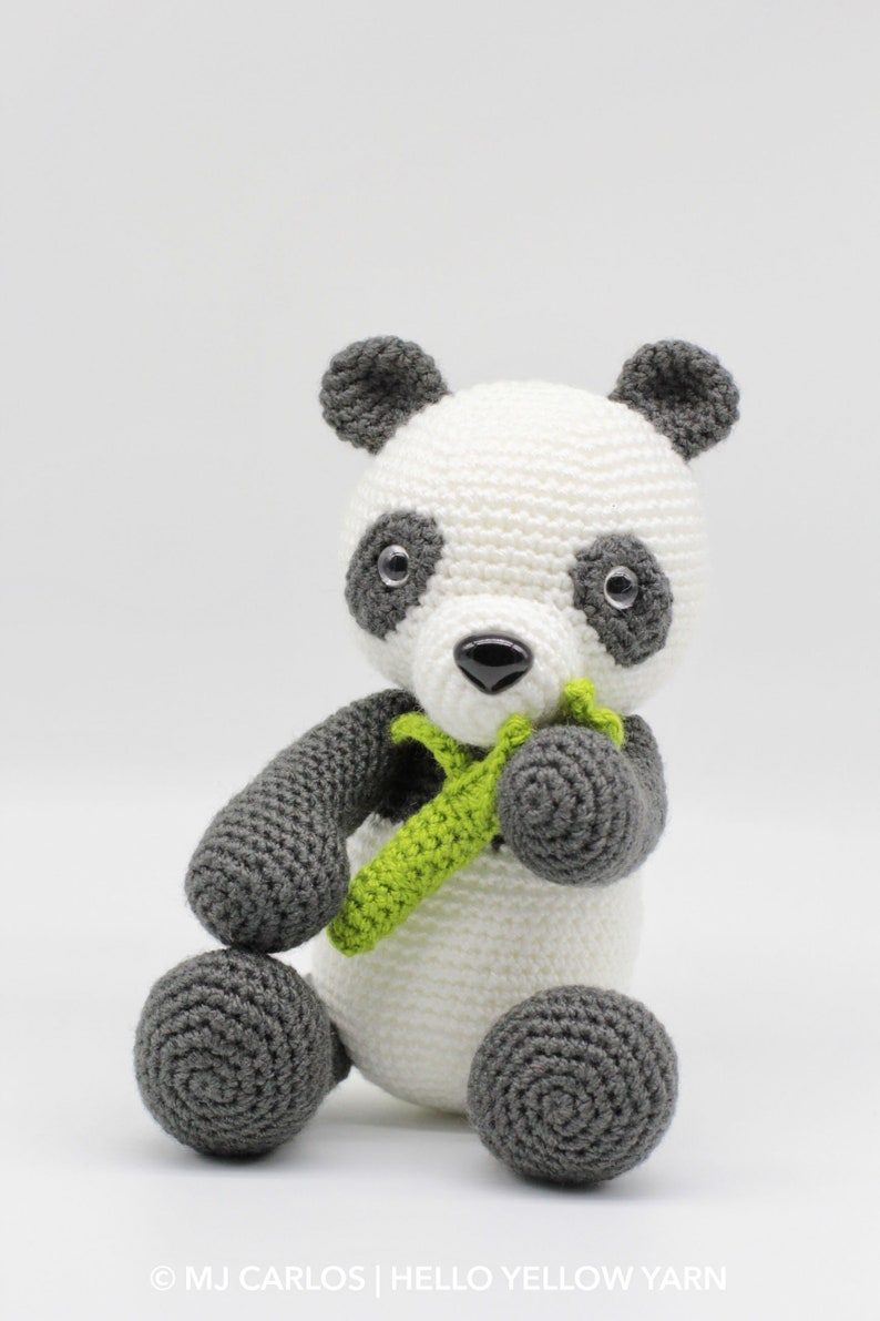 Crochet Amigurumi Panda, PATTERN ONLY, Boo the Panda, pdf Stuffed Animal Toy Pattern, English Only image 3