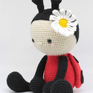 Crochet Amigurumi Ladybug PATTERN ONLY, Jadybug, pdf Stuffed Animal Toy Pattern, English Only image 2