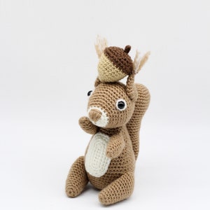 Crochet Amigurumi Squirrel, PATTERN ONLY, Chester, pdf Stuffed Animal Toy Pattern, ENGLISH only image 5