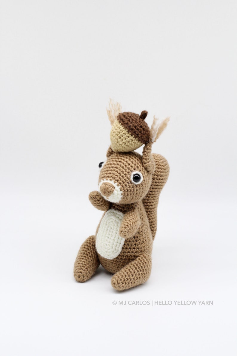 Crochet Amigurumi Squirrel, PATTERN ONLY, Chester, pdf Stuffed Animal Toy Pattern, ENGLISH only image 5