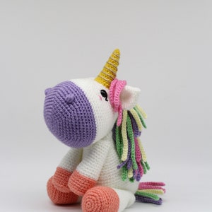 Crochet Amigurumi Unicorn, PATTERN ONLY, Charmy, pdf Stuffed Animal Toy Pattern, English ONLY image 2