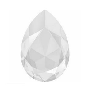 Crystal Powder Grey, 30mm Swarovski Pear Fancy Stone, Swarovski 4327, Teardrop Crystal, Pear Shape Stone, Pear Crystal Cabochon