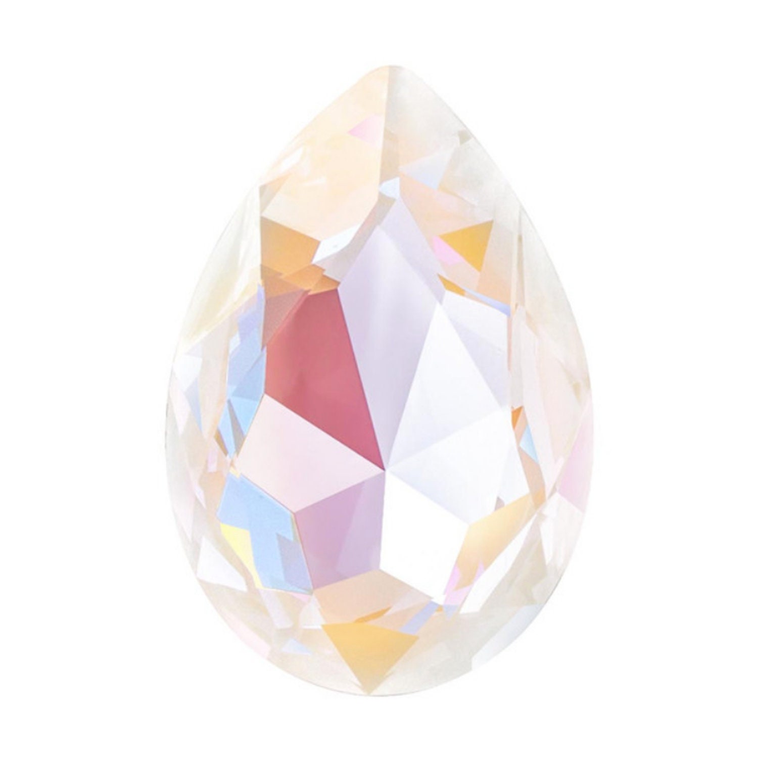 海外限定スパイク販売 Swarovski 4327 30mm, Light Grey, Swarovski Pear Fancy Stone ガラス