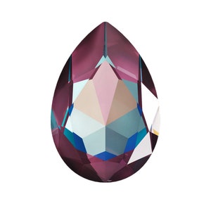 Crystal Burgundy Delite  30mm Swarovski Pear Fancy Stone, Swarovski 4327, Teardrop Crystal, Pear Shape Stone, Pear Crystal Cabochon