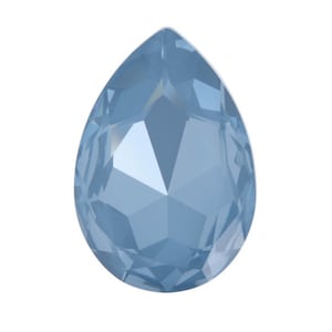 Crystal Denim Ignite, 30mm Swarovski Pear Fancy Stone, Swarovski 4327, Teardrop Crystal, Pear Shape Stone, Pear Crystal Cabochon